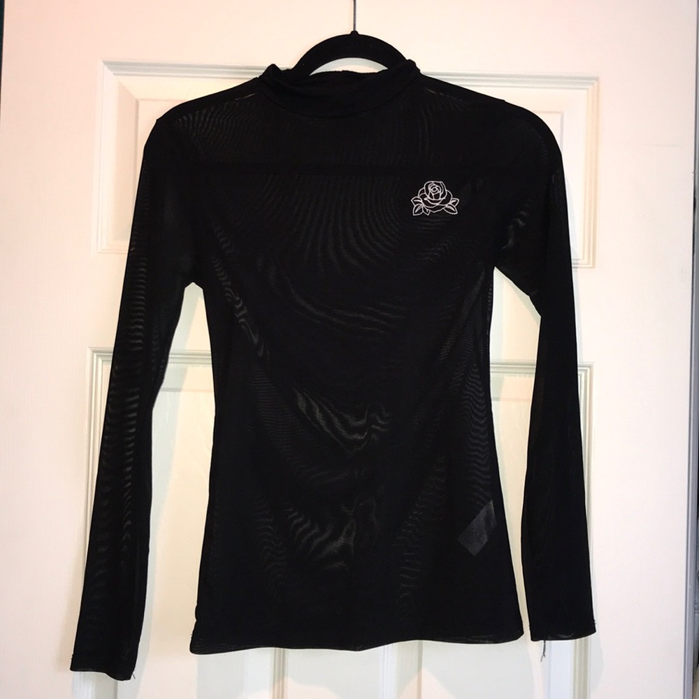 MOVING SALE F21 Mesh Overshirt Black in Size S